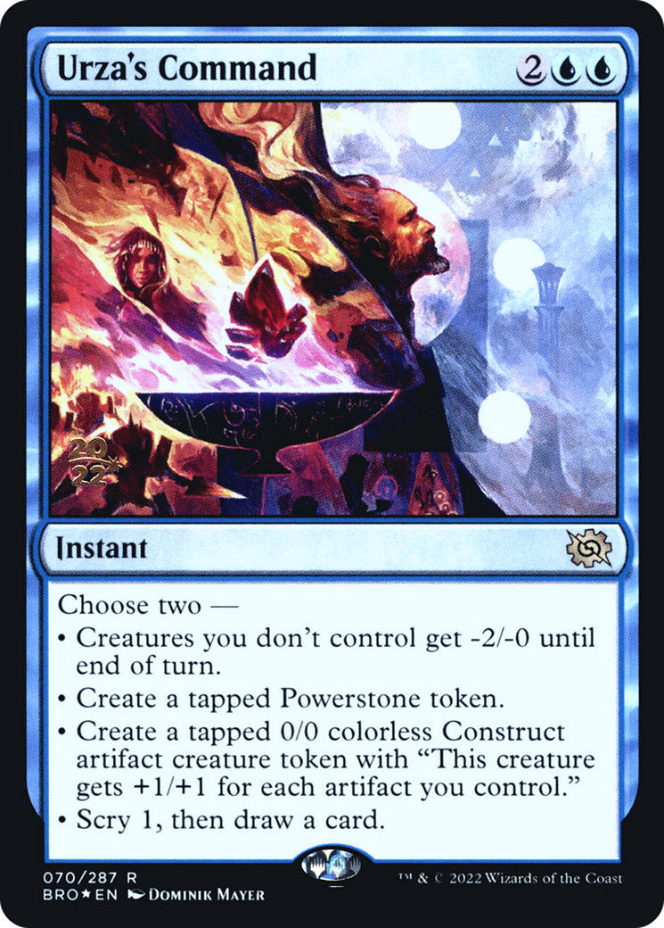 Urza's Command (PRE-070) [The Brothers' War Promos] Foil