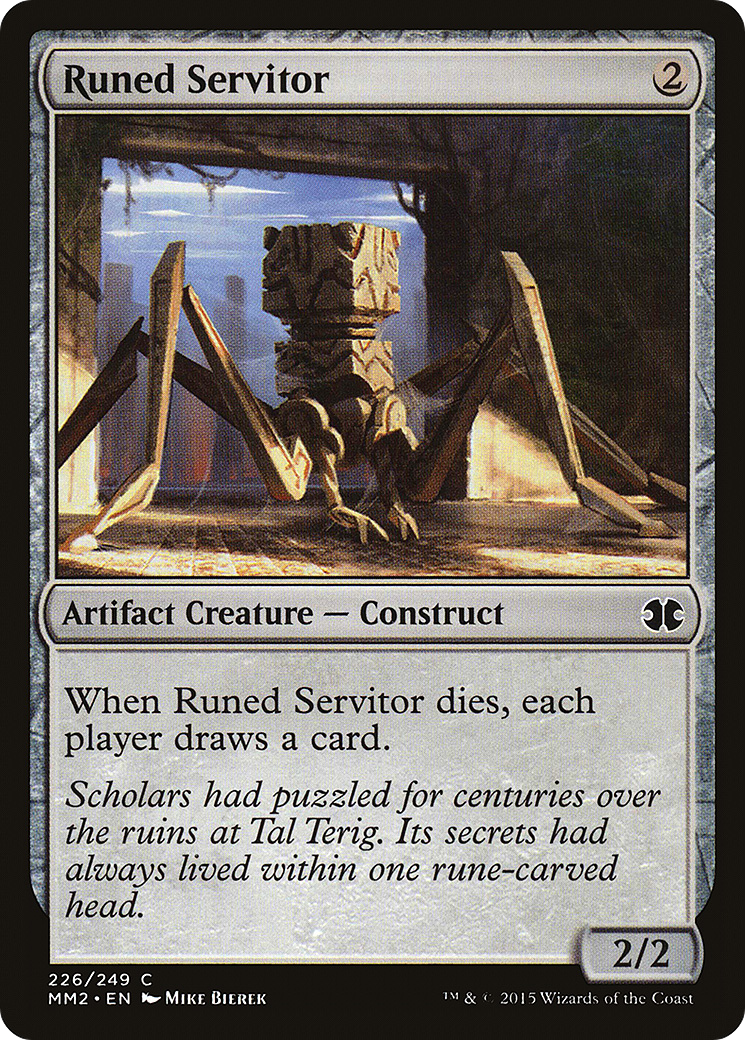 Runed Servitor (MM2-226) [Modern Masters 2015] Foil