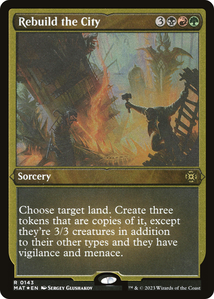 Rebuild the City (MAT-143) [March of the Machine: The Aftermath] Etched Foil
