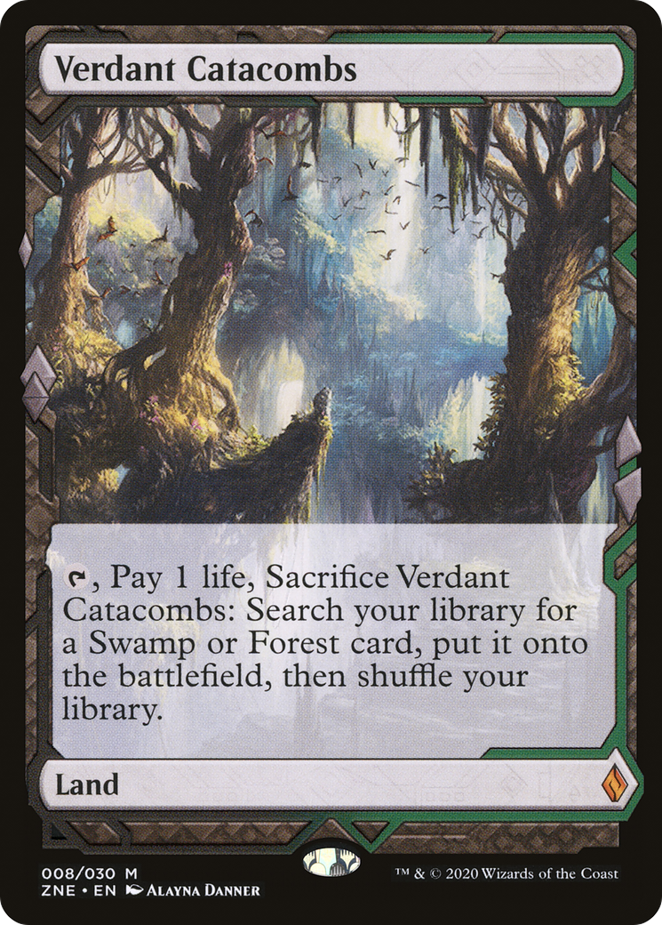 Verdant Catacombs (ZNE-008) [Zendikar Rising Expeditions] Foil