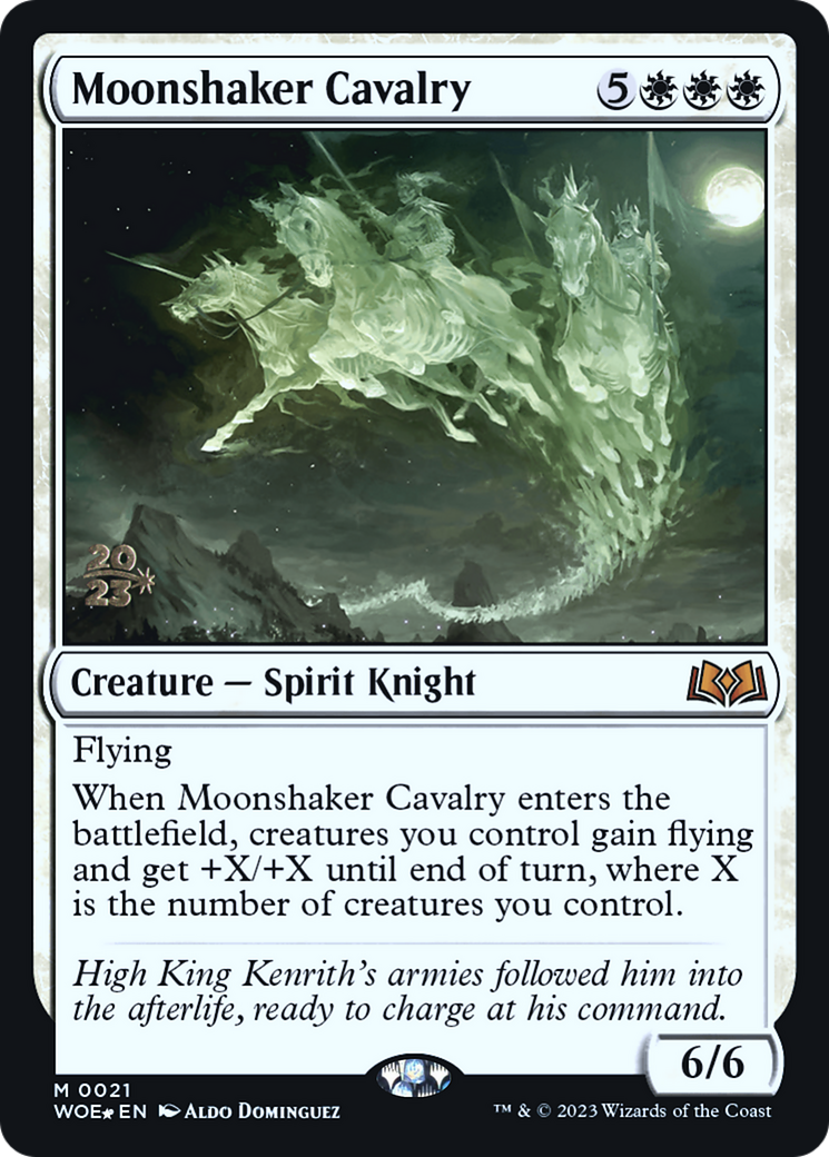 Moonshaker Cavalry (PRE-21S) [Wilds of Eldraine Promos] Foil