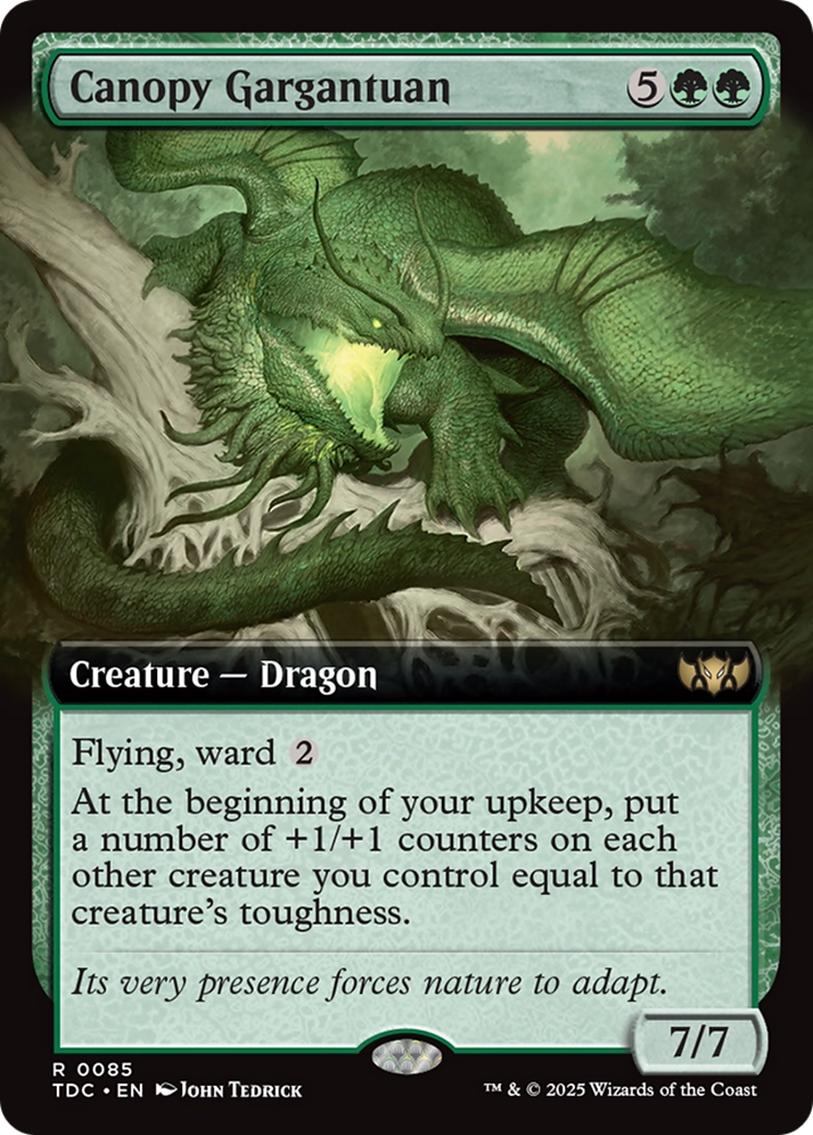 Canopy Gargantuan (TDC-085) [Commander: Tarkir: Dragonstorm]: (Extended Art)