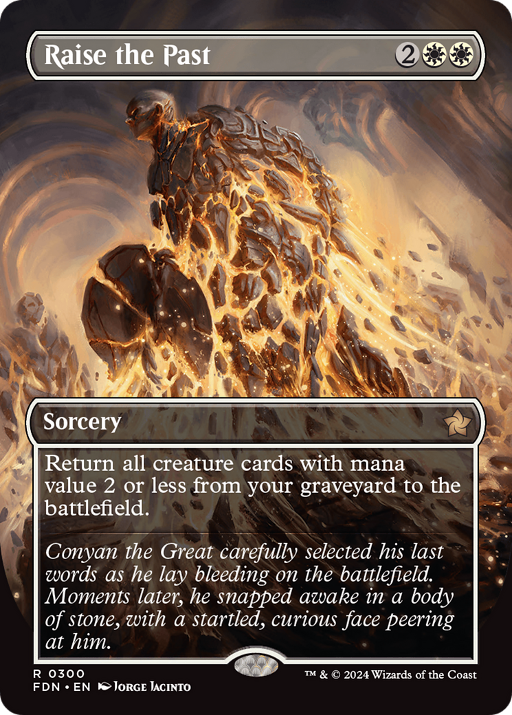 Raise the Past (FDN-300) [Foundations] (Borderless) Foil
