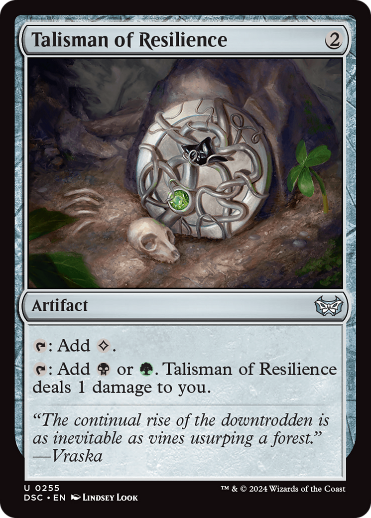 Talisman of Resilience (DSC-255) [Duskmourn: House of Horror Commander]