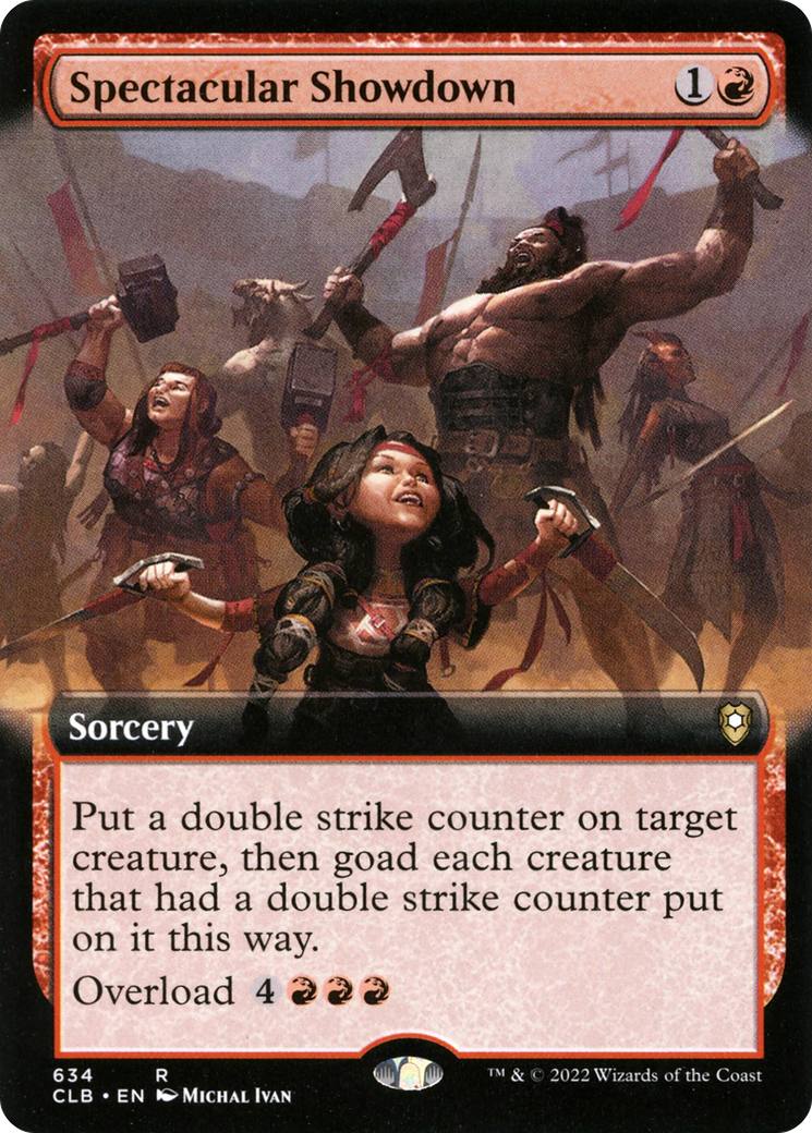 Spectacular Showdown (Extended Art) (CLB-634) [Commander Legends: Battle for Baldur's Gate]