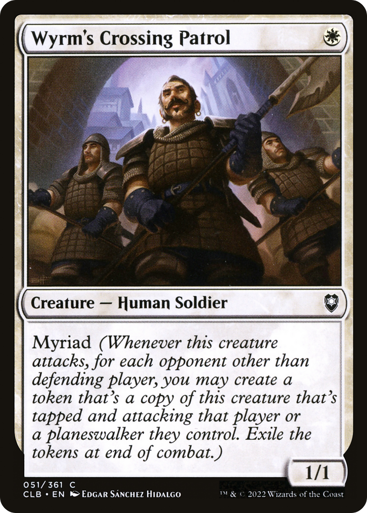 Wyrm's Crossing Patrol (CLB-051) [Commander Legends: Battle for Baldur's Gate]