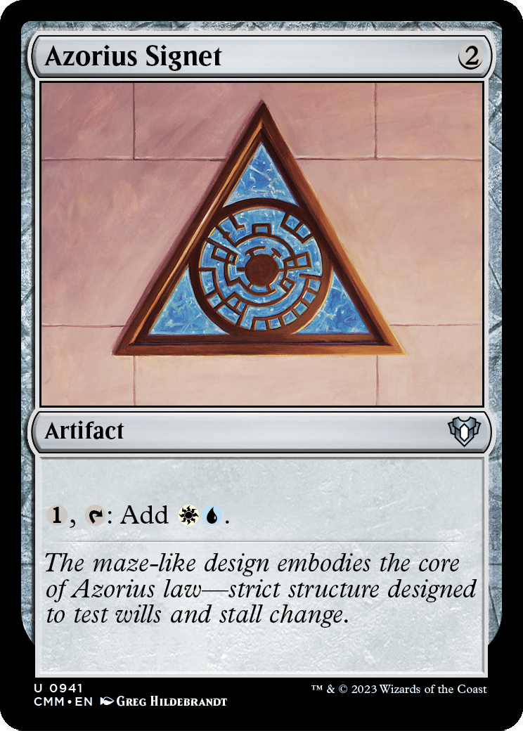 Azorius Signet (CMM-941) [Commander Masters]
