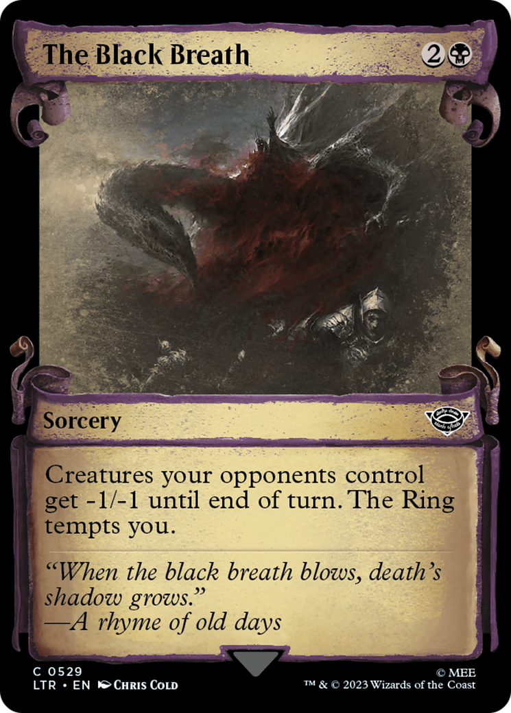 The Black Breath (Showcase Scrolls) (LTR-529) [The Lord of the Rings: Tales of Middle-earth]
