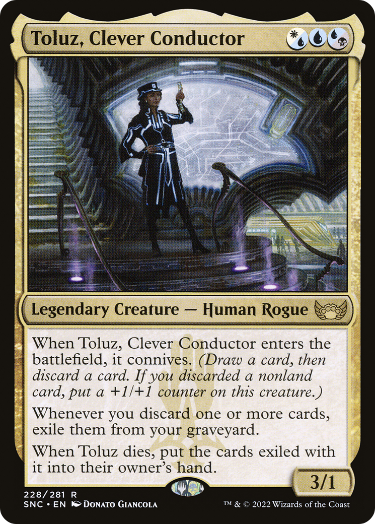 Toluz, Clever Conductor (SNC-228) [Streets of New Capenna] Foil