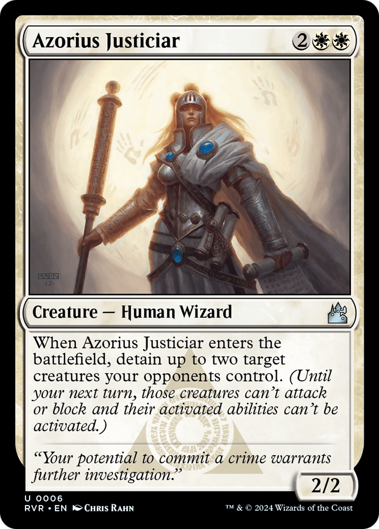 Azorius Justiciar (RVR-006) [Ravnica Remastered]