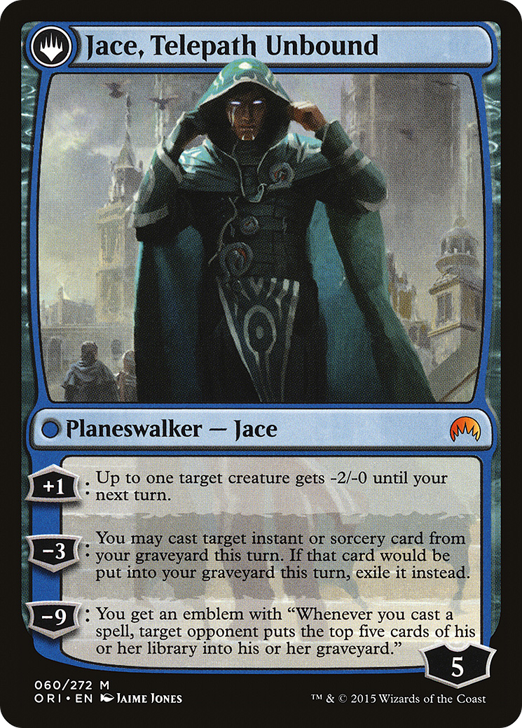 Jace, Vryn's Prodigy // Jace, Telepath Unbound (LIST-ORI-60) [The List]: (originpwdfc)