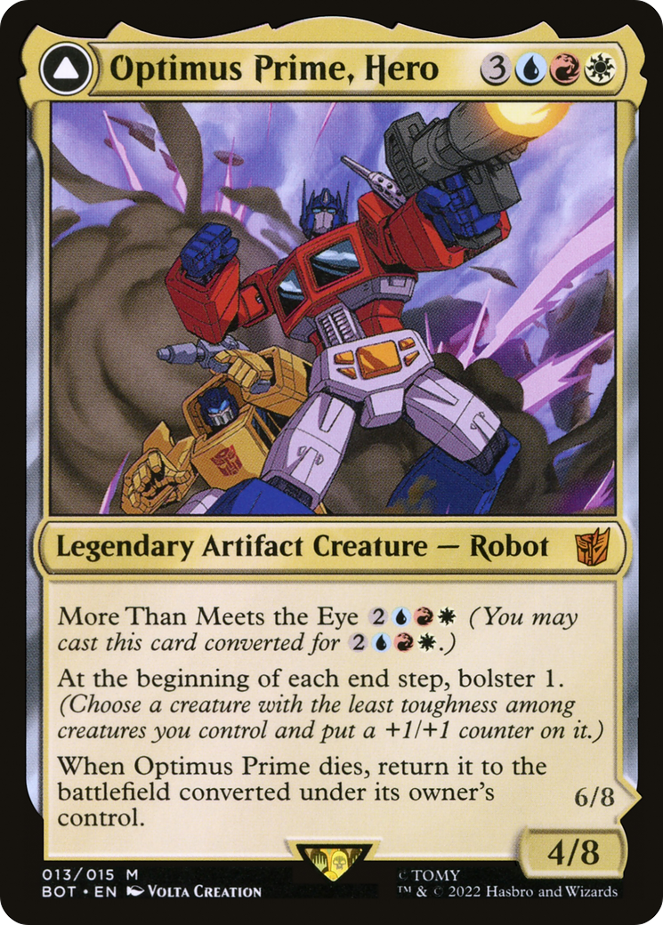 Optimus Prime, Hero // Optimus Prime, Autobot Leader (BOT-013) [Transformers]: (convertdfc) Foil