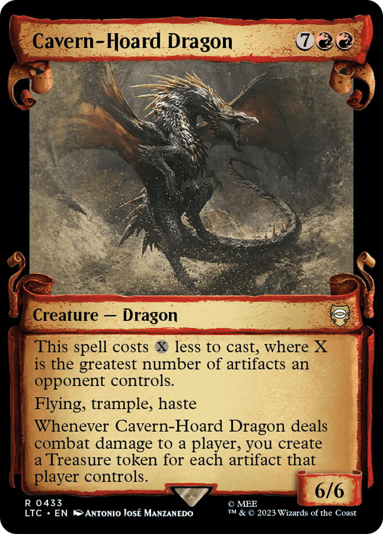 Cavern-Hoard Dragon (Showcase Scrolls) (LTC-433) [Tales of Middle-earth Commander]