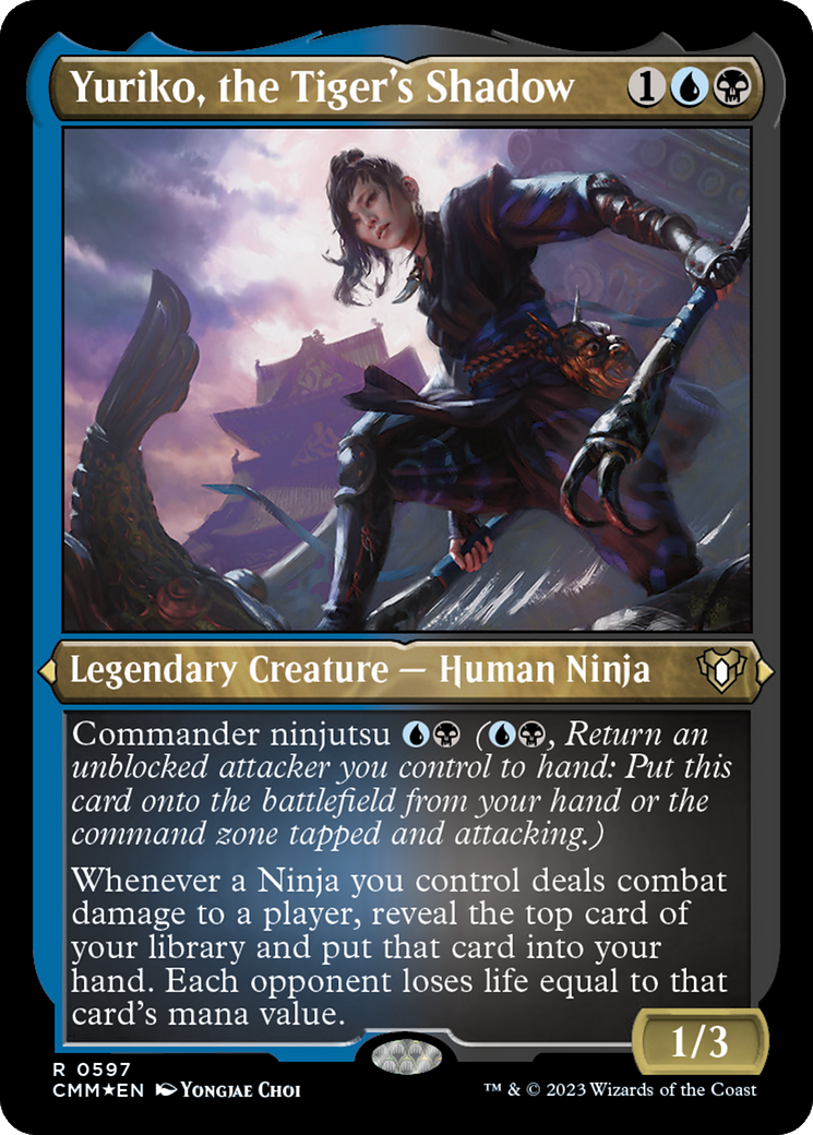 Yuriko, the Tiger's Shadow (CMM-597) [Commander Masters] Etched Foil