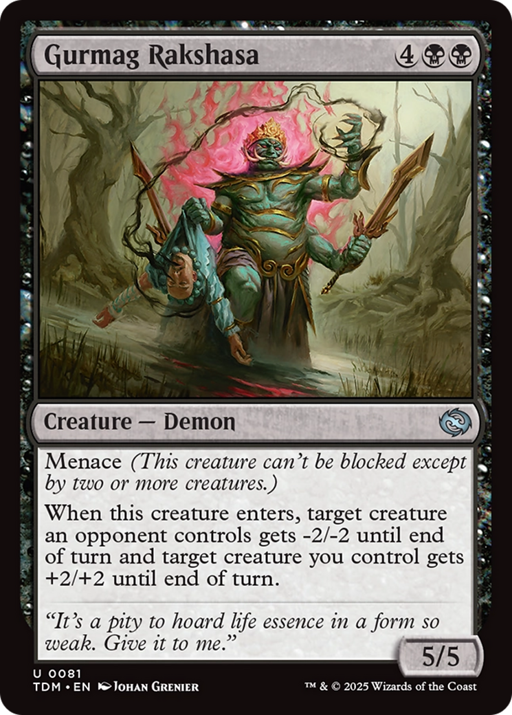 Gurmag Rakshasa (TDM-081) [Tarkir: Dragonstorm] Foil
