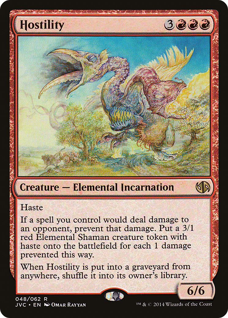 Hostility (DD3-048) [Duel Decks Anthology: Jace vs. Chandra]