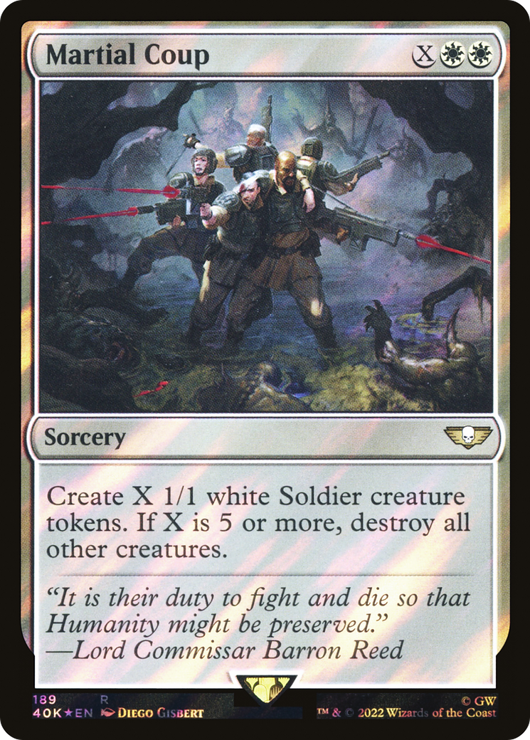 Martial Coup (40K-189★) [Warhammer 40,000 Commander] Foil
