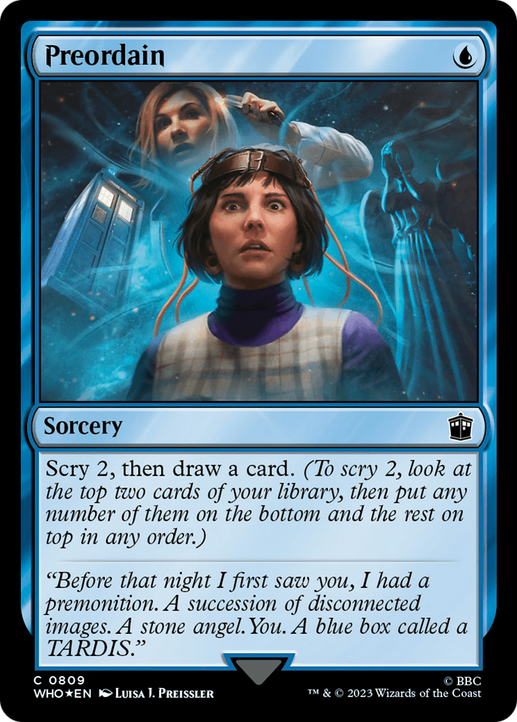 Preordain (WHO-809) [Doctor Who] Foil