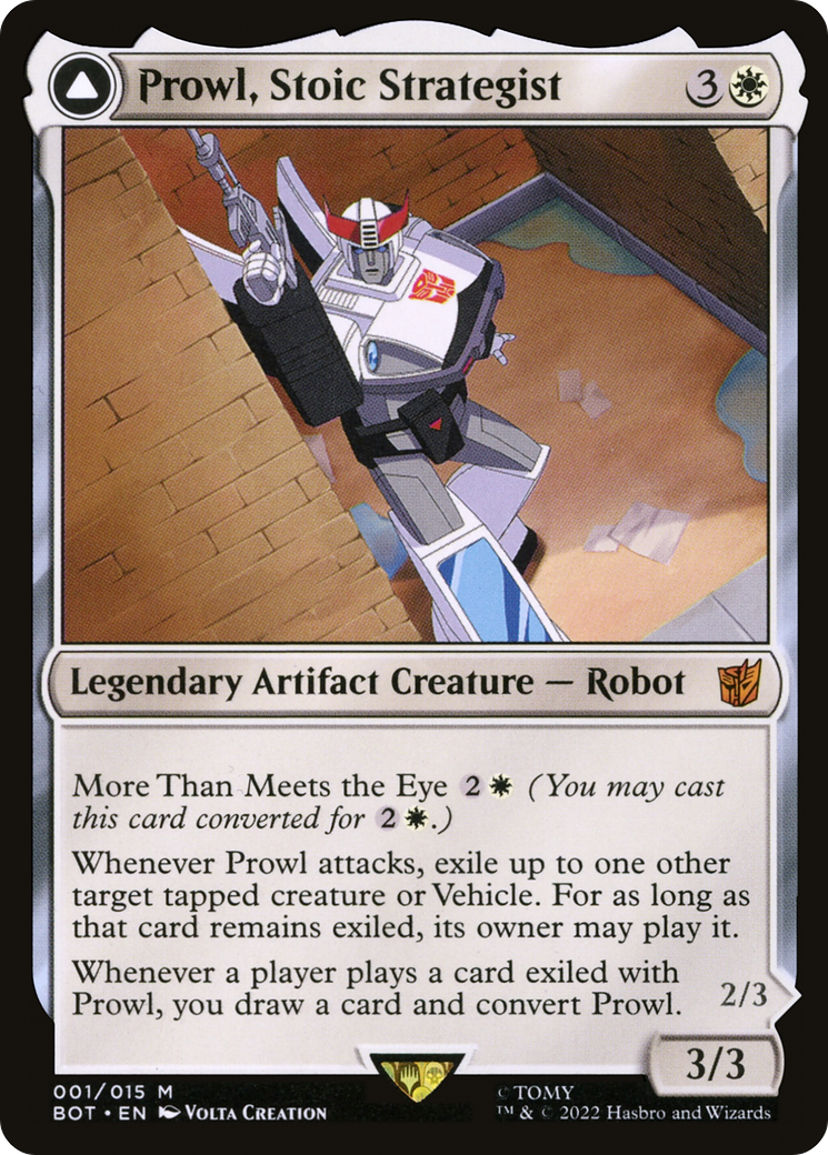 Prowl, Stoic Strategist (BOT-001) [Transformers]