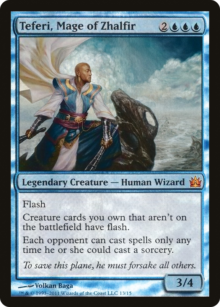 Teferi, Mage of Zhalfir (V11-013) [From the Vault: Legends] Foil