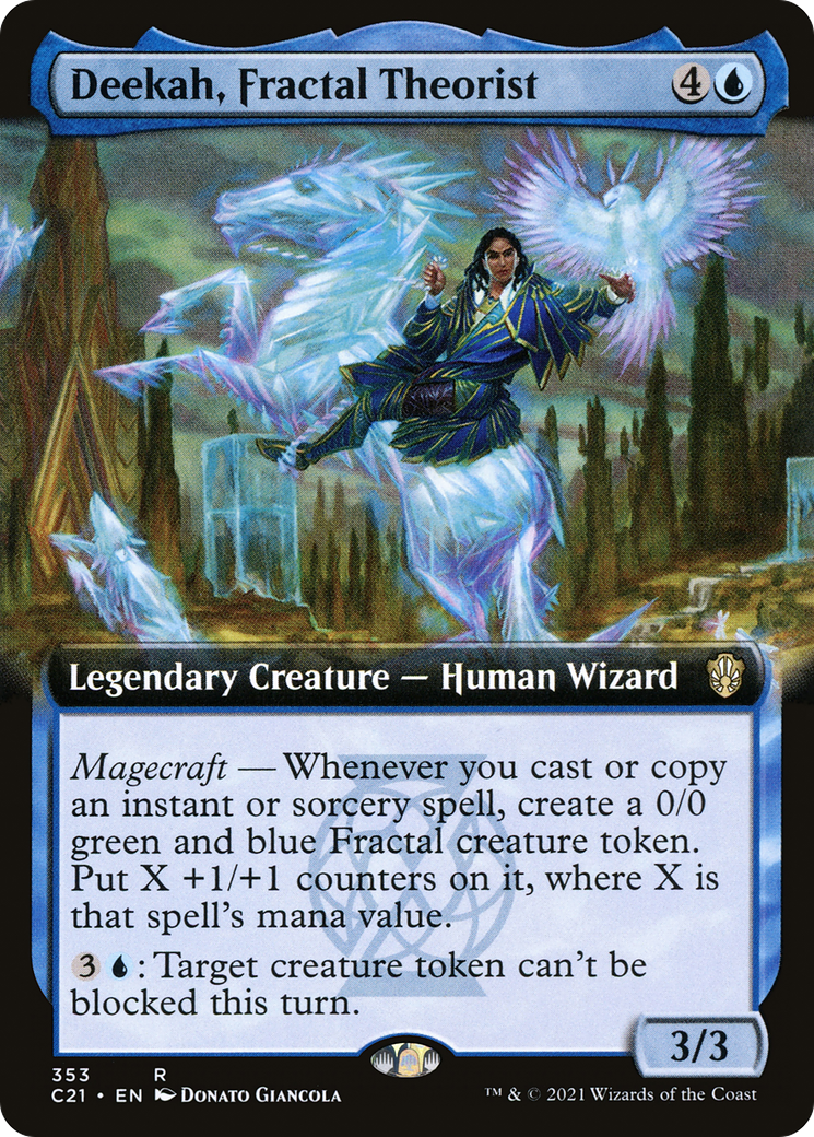 Deekah, Fractal Theorist (C21-353) [Commander 2021]: (Extended Art)