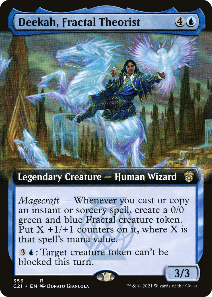 Deekah, Fractal Theorist (Extended Art) (C21-353) [Commander 2021]