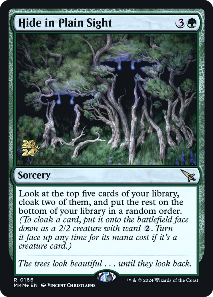 Hide in Plain Sight (PRE-166S) [Murders at Karlov Manor Promos] Foil