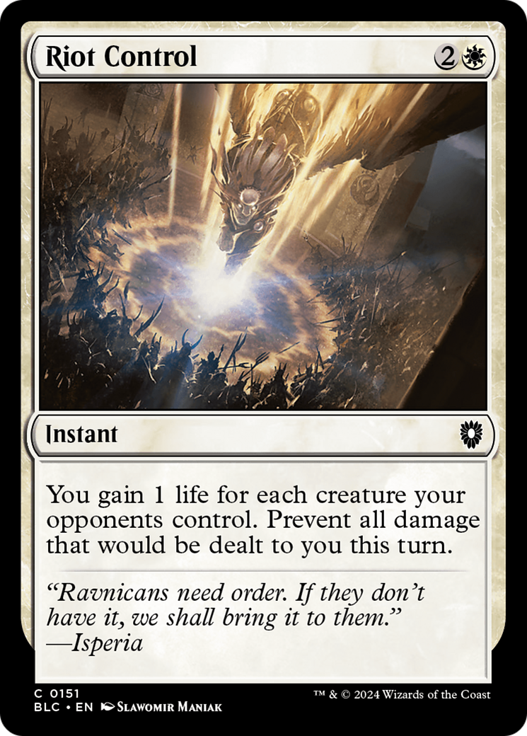 Riot Control (BLC-151) [Bloomburrow Commander]