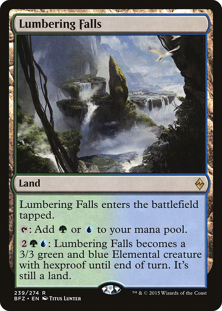 Lumbering Falls (BFZ-239) [Battle for Zendikar] Foil