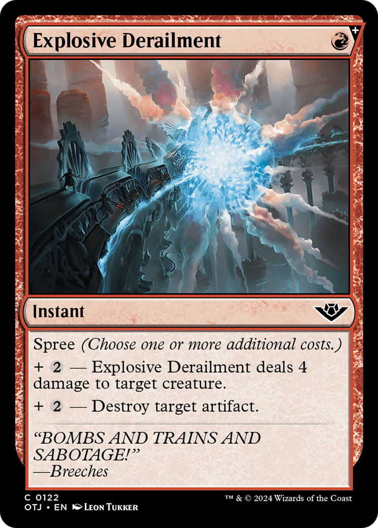 Explosive Derailment (OTJ-122) [Outlaws of Thunder Junction]: (spree)