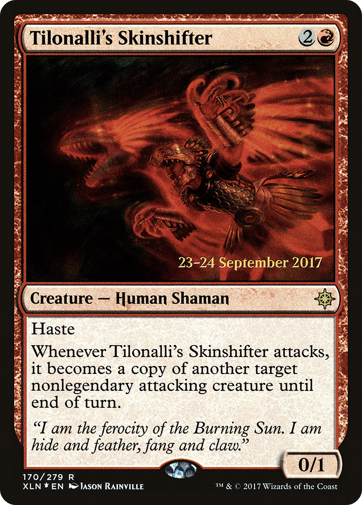 Tilonalli's Skinshifter (PRE-170S) [Ixalan Promos] Foil