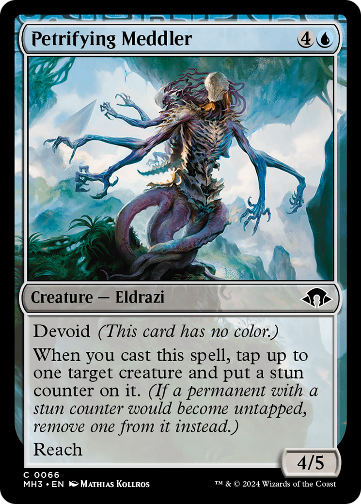 Petrifying Meddler (MH3-066) [Modern Horizons 3]: (devoid) Foil