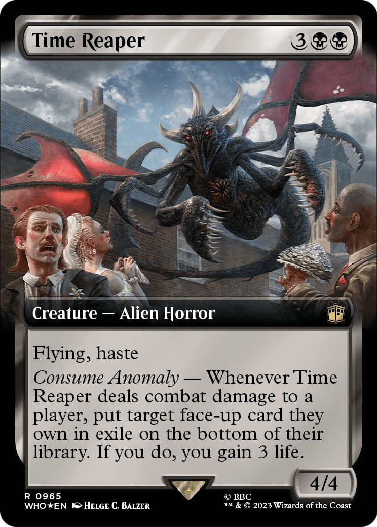 Time Reaper (Extended Art) (Surge Foil) (WHO-965) [Doctor Who] Foil