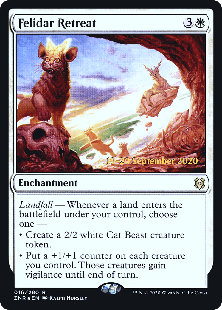 Felidar Retreat (PRE-16S) [Zendikar Rising Promos] Foil