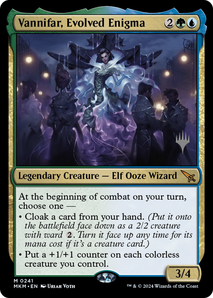 Vannifar, Evolved Enigma (PPMKM-241P) [Murders at Karlov Manor Promos]