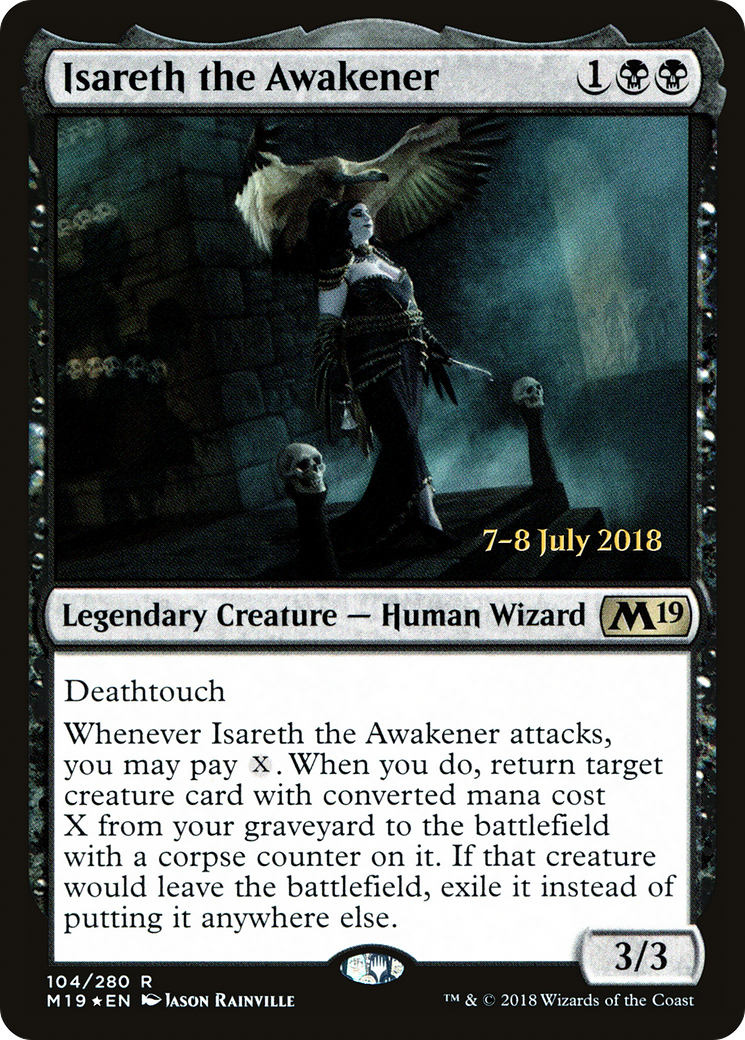 Isareth the Awakener (PRE-104S) [Core Set 2019 Promos] Foil