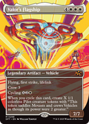 Valor's Flagship (DFT-298) [Aetherdrift] (Borderless) Foil