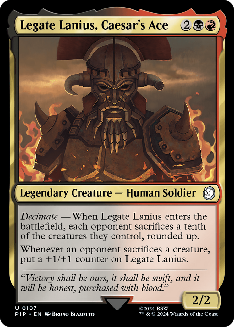 Legate Lanius, Caesar's Ace (PIP-107) [Fallout]