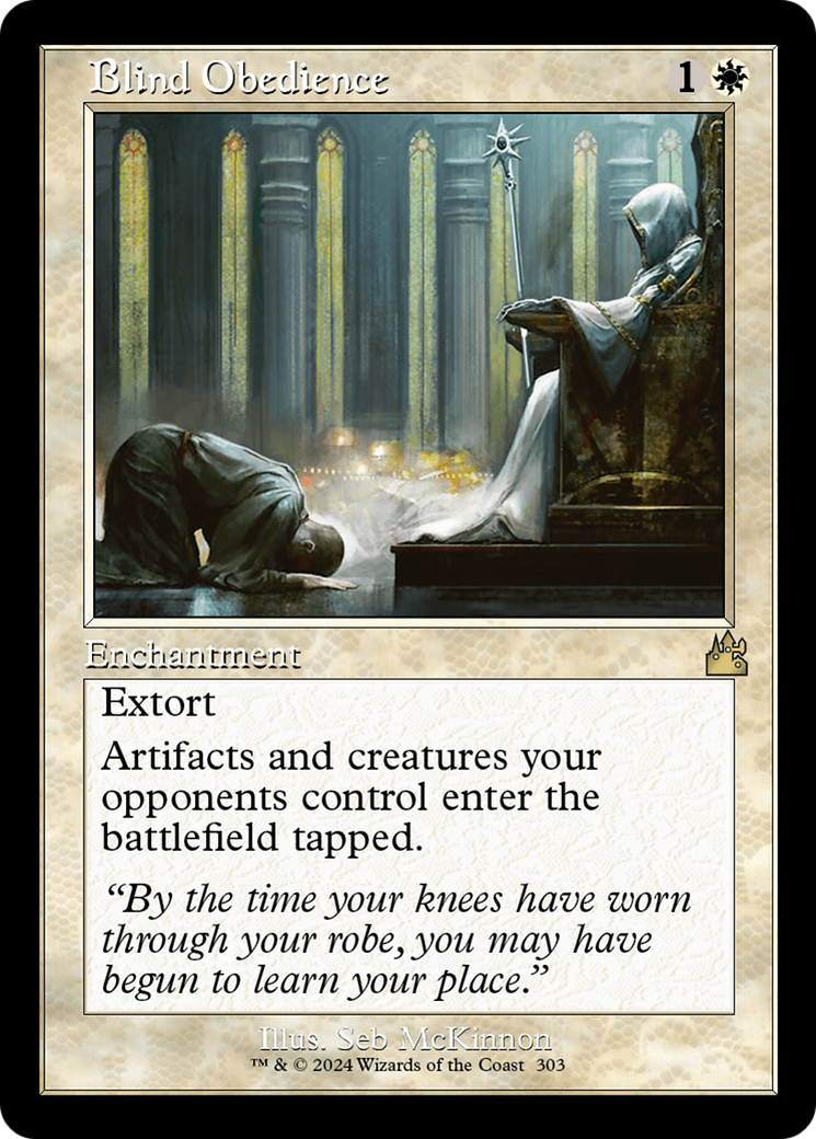 Blind Obedience (RVR-303) [Ravnica Remastered] Foil