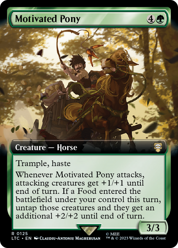 Motivated Pony (LTC-125) [Tales of Middle-earth Commander]: (Extended Art)