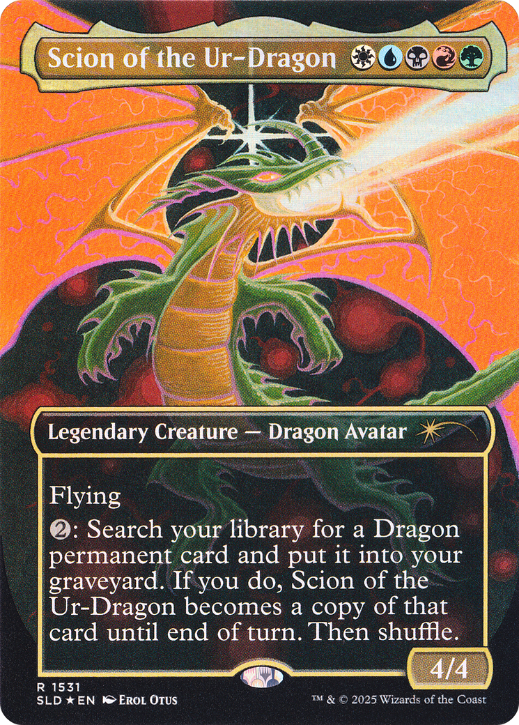 Scion of the Ur-Dragon (SLD-1531) [Secret Lair Drop] (Borderless) Foil