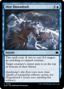 Dire Downdraft (BLB-046) [Bloomburrow] Foil