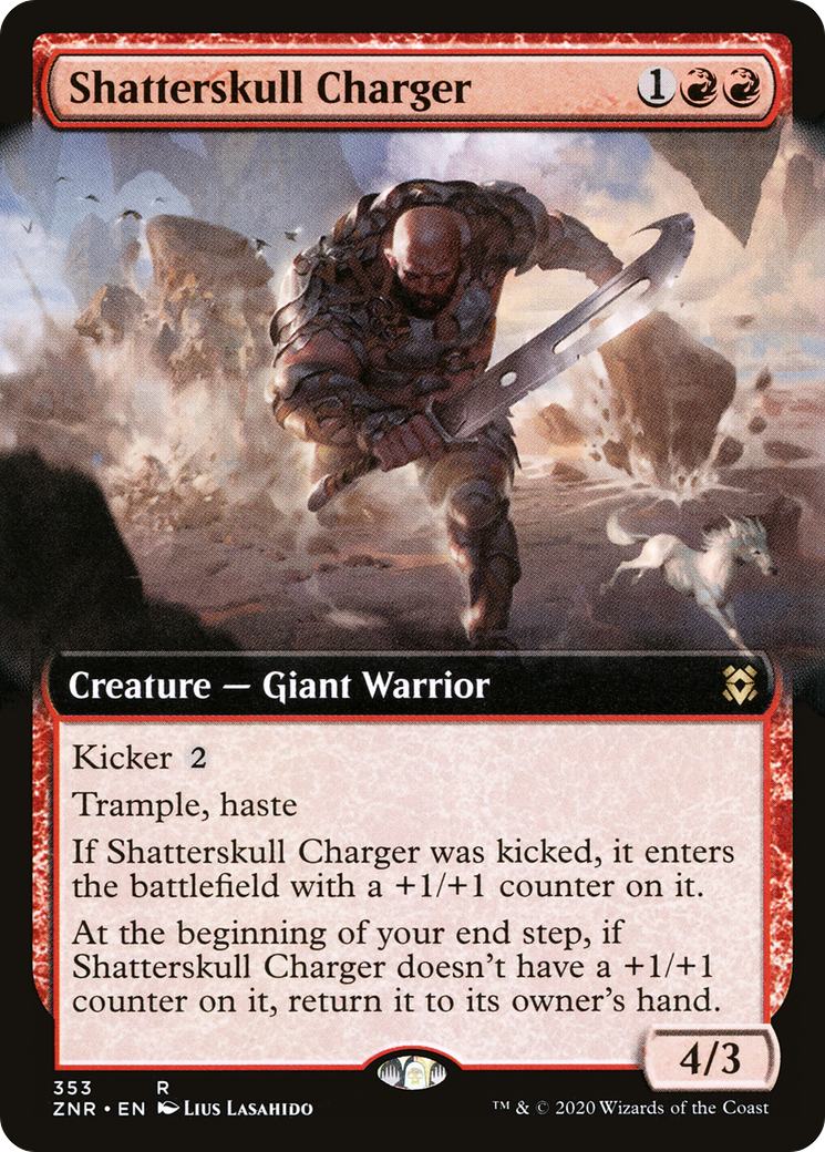 Shatterskull Charger (Extended Art) (ZNR-353) [Zendikar Rising]
