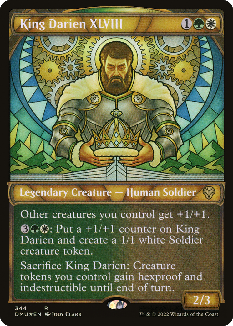 King Darien XLVIII (Textured Foil) (DMU-344) (Showcase) [Dominaria United] Foil