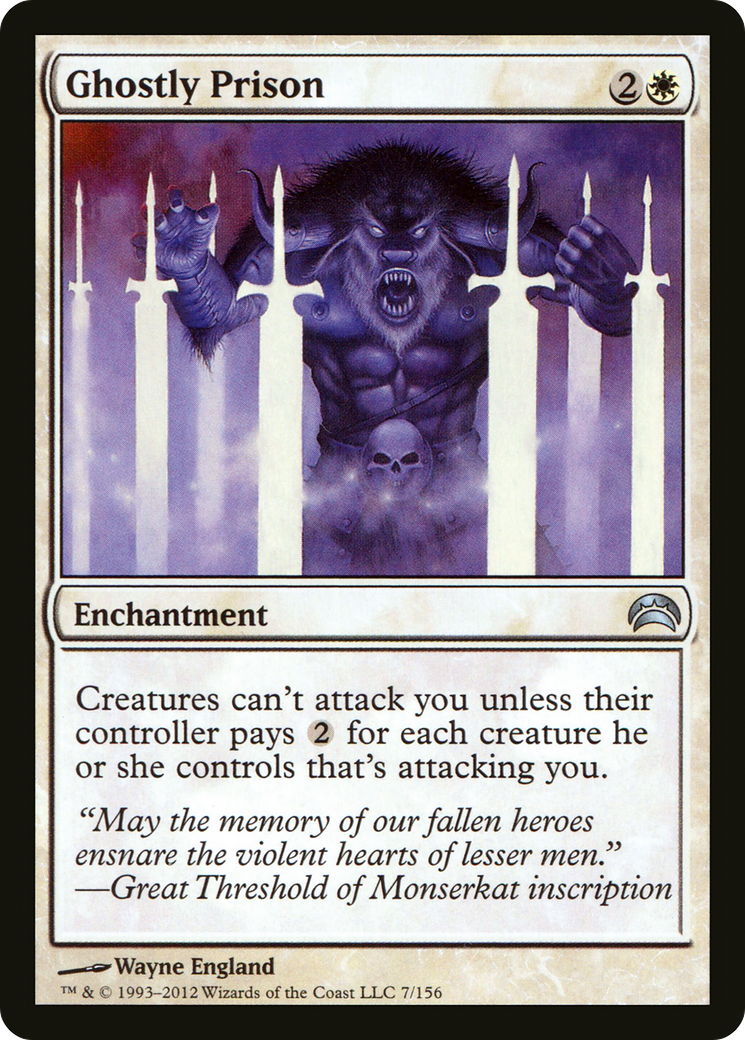 Ghostly Prison (PC2-007) [Planechase 2012] Foil