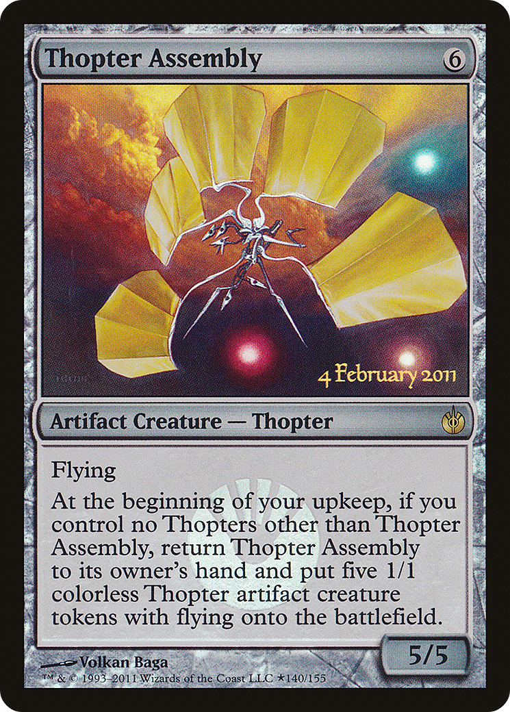 Thopter Assembly (LARP-140★) [Mirrodin Besieged Promos] Foil