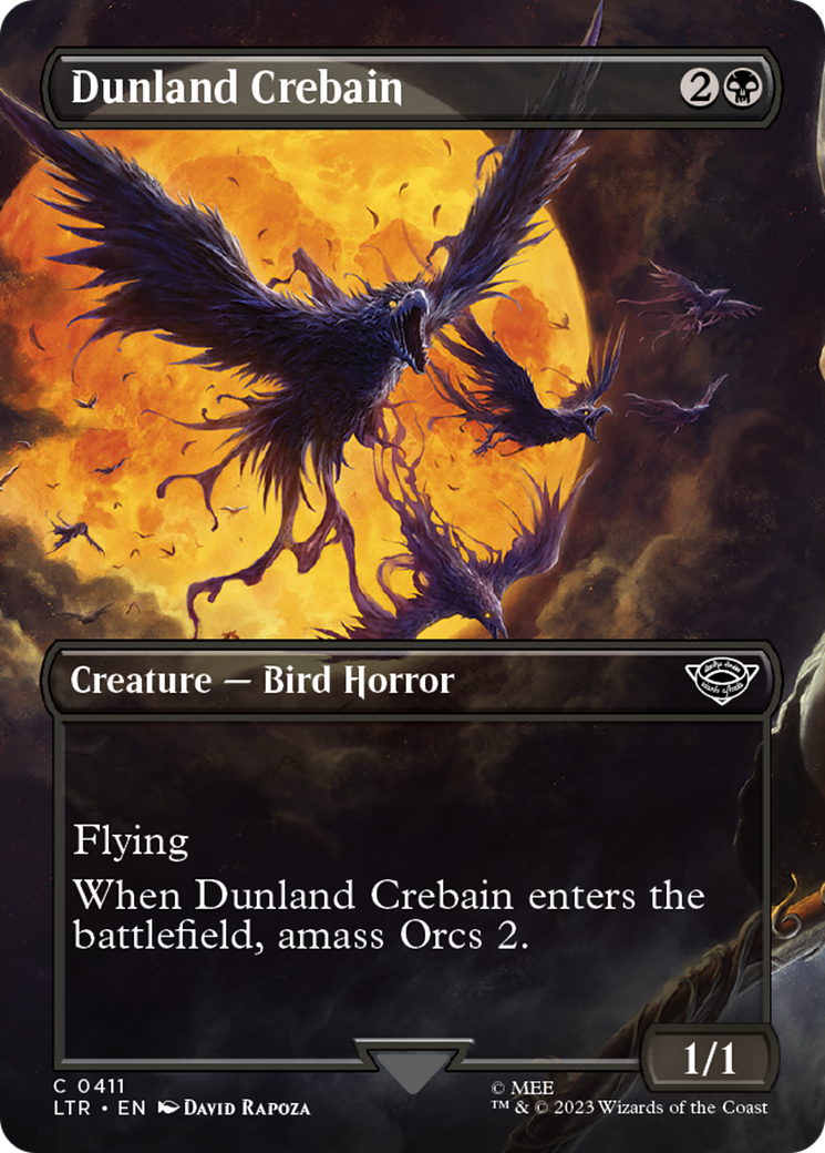 Dunland Crebain (LTR-411) [The Lord of the Rings: Tales of Middle-earth] (Borderless)