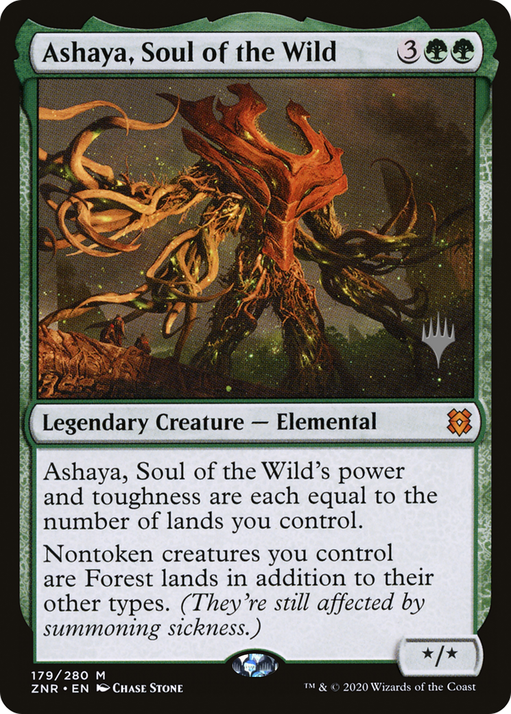 Ashaya, Soul of the Wild (PPZNR-179P) [Promo Pack: Zendikar Rising Promos]