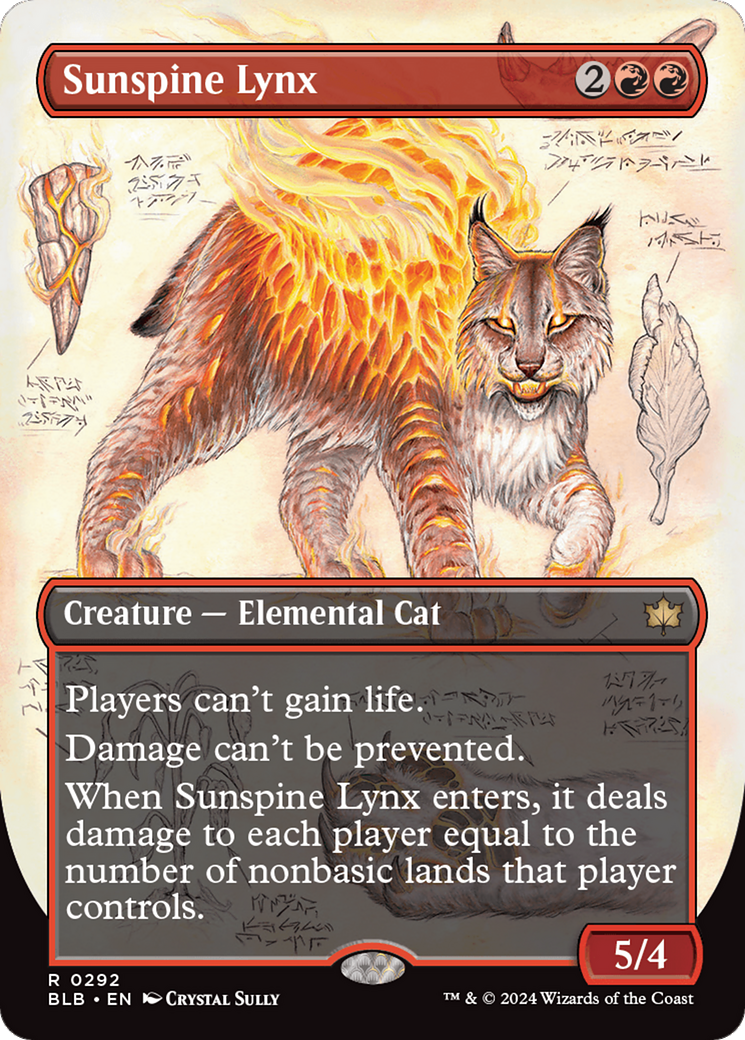 Sunspine Lynx (BLB-292) [Bloomburrow]: (Showcase) (Borderless)