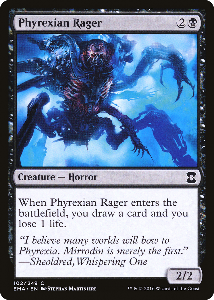 Phyrexian Rager (EMA-102) [Eternal Masters]